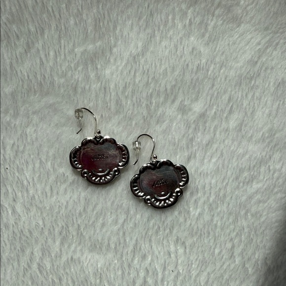 Silver and Turquoise Earrings - Picture 3 of 4